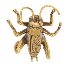 Kupfer-Kreischer Statue Vintage Glücksfigur 4,5x3,3cm Wohndekoration
