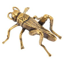 Statua Vintage di Grillo in Rame, Decorazione Porta Fortuna per la Casa 4,3x3,9cm