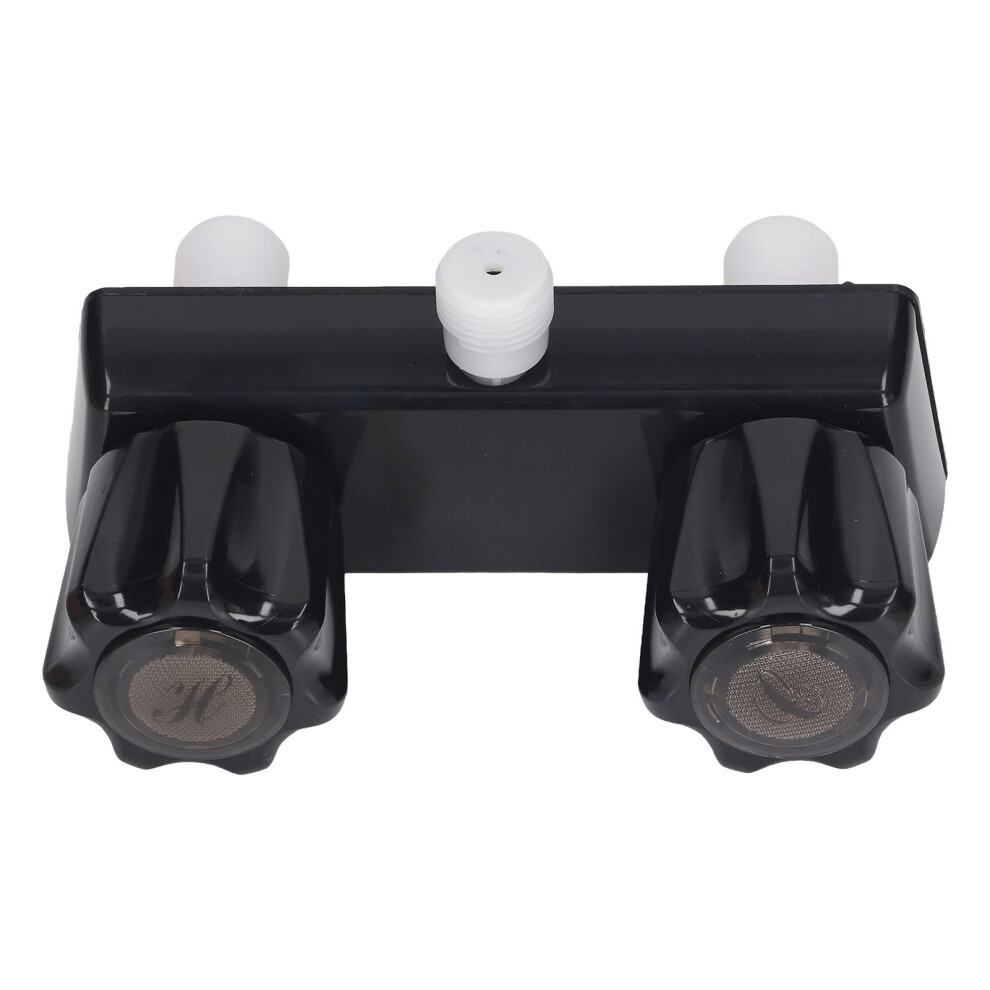 Rv Shower Faucet Diverter Valve With 2 Knobs For Motorhome Black 3021388134146