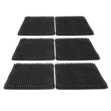 6 Pcs Chicken Nesting Pads PE Black for Coop Egg Laying & Chicken Accessories