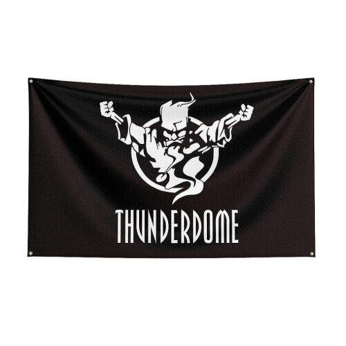 (D, 120 x 180cm) (E, 90 x 150cm) Tib 3x5ft Thunderdomes Hardcore Flag For Decor