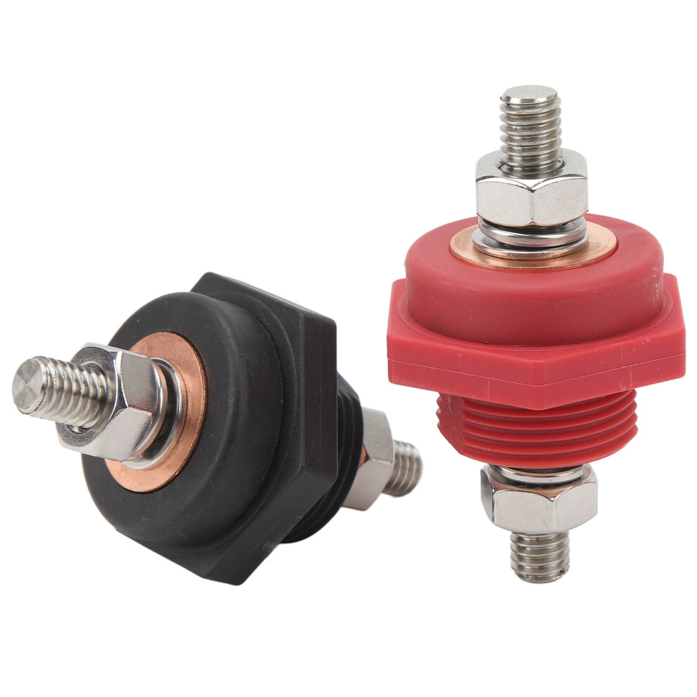 Battery Terminal Connector Dc12v 3/8 In Post Bulkhead Cable For Auto Rv Marine 7901388135243