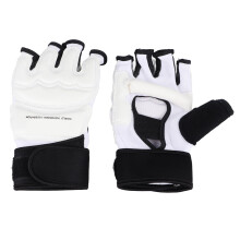 Halbfinger-Boxhandschuhe – Verstellbar, Bequem, Künstliches Leder für Kickboxen, Hanteltraining S