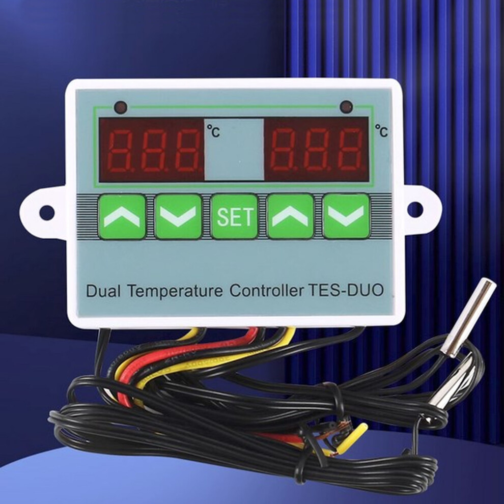 Dual Temperature Waterproof Digital Thermostat For Reptile & Freezer Dc12v 7691388136059