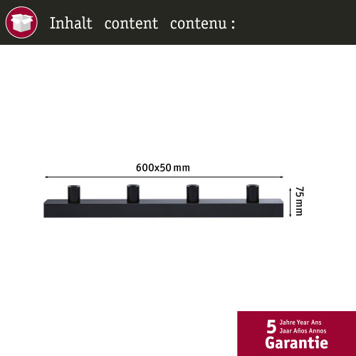 Paulmann 80098 Mirror luminaire IP44 E14 230V max. 4x40W dimmable Chrome 1