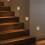 ABS Motion Sensor Stair Light, Solar LED Fence Pathway 3000K Warm White 8