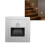 ABS Motion Sensor Stair Light, Solar LED Fence Pathway 3000K Warm White 10