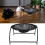 Cat Hammock Bed Small, 43x43x24 cm, Black 15