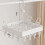 Foldable Clip Hanger 24 Clips 33x33x33cm White 2