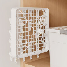 Foldable Clip Hanger 24 Clips 33x33x33cm White