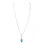 Blue Alloy 3pc Necklace Pendant Earrings Bracelet 7