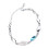 Blue Alloy 3pc Necklace Pendant Earrings Bracelet 12
