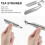 2025 New 2 PCS Tea Strainer, Tea Infuser for Loose Tea, Stainless Steel Tea Diffuser, Extra Fine Mesh Steeper 3