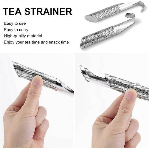 2025 New 2 PCS Tea Strainer, Tea Infuser for Loose Tea, Stainless Steel Tea Diffuser, Extra Fine Mesh Steeper 2