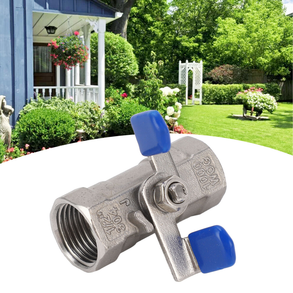 Dn15 1/2In Stainless Steel Ball Valve With Butterfly Handle, 1.6Mpa 4691388138124