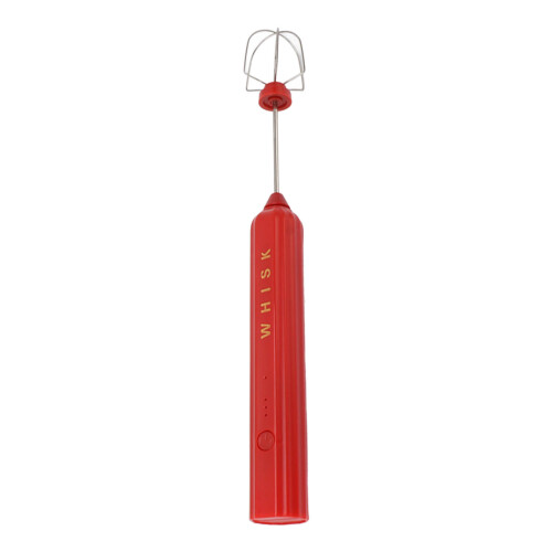 Kabelloser roter Edelstahl-Handmixer, 164 g