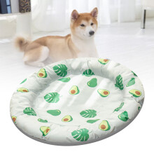 Pet Cooling Bed 43cm Cute Avocado Pattern Breathable Self-Cooling Sleeping Pad