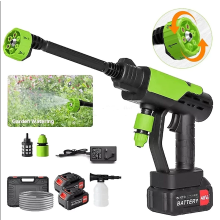 4000W Electric 3626PSI Pressure Power Jet Washer Car Cleaner Gun+2Battery