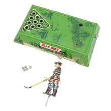 Vintage Clockwork Golf Toy with Tinplate