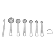 7-Piece Stainless Steel Measuring Spoons Set with Leveler for Baking & Cooking