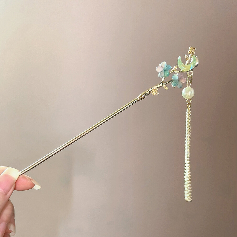 Roc-Electron (Blue) Elegant Alloy Hair Pins For Wedding & Party