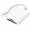 SD card reader for iPhone iPad camera, dual card slot memory card reader supports SD 1