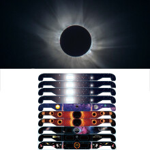 10 Pcs Solar Eclipse Glasses Plastic Frame Paper Solar Eclipse Viewing