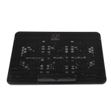 Laptop-Kühlpad mit 6 LED-Lüftern, verstellbar für PCs bis 15,6"