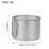 Ti Camping Pot 0.9L/1.1L, Titanium, 12.5*9.3 cm 1