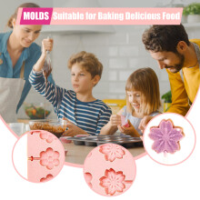 (12 consecutive small flowers and cherry blossoms [) Cute Animal Flower Silicone Lollipop Molds