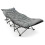 Heavy Duty Folding Camping Cot Bed 190cm Portable 5