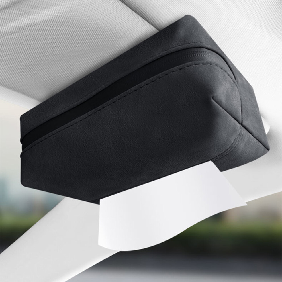 (Black) Car Visor Tissue Holder For Suv, Van & Truck Black 6424024575308