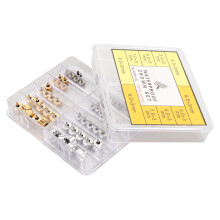 50 Pcs Watch Crown Kit Stainless Gold Silver Black