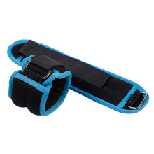 (Blue Edged Black Face, 500g) Adjustable Ankle Weights for Kids, Teens & Adults