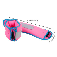 (Pink, 1kg) Adjustable Ankle Weights for Kids, Teens & Adults