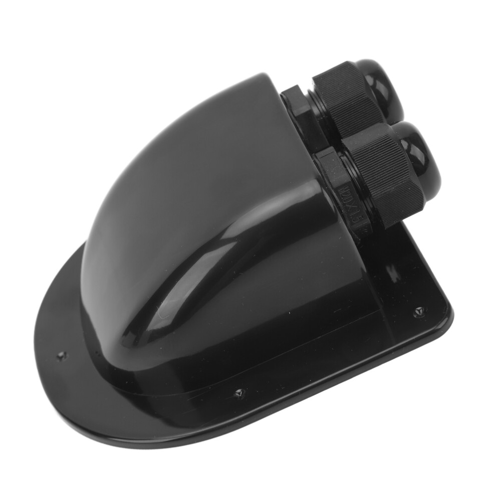 Ip68 Weatherproof Cable Entry Gland Box Dual For Rv Boat Yacht Marine Black 8231388142767