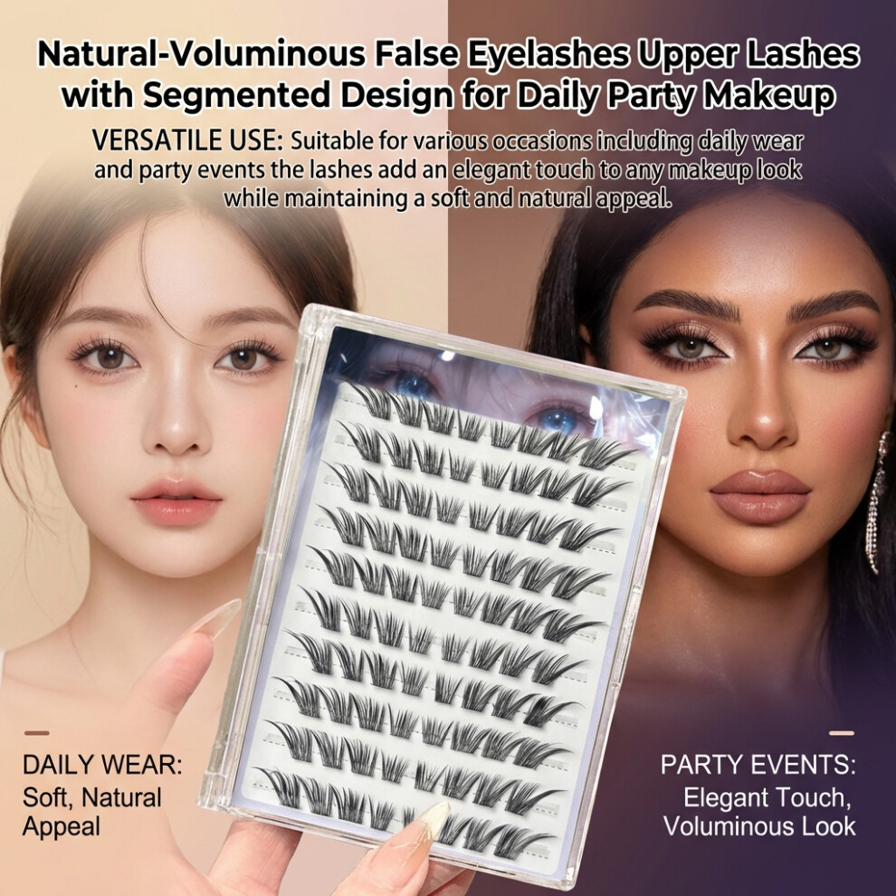 Roc-Electron (Glue Free) False Eyelashes Voluminous Natural For Party & Daily