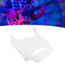 Vorderer Pickguard für Jazz Bass E-Gitarre Aluminiumlegierung Silber 75x50mm