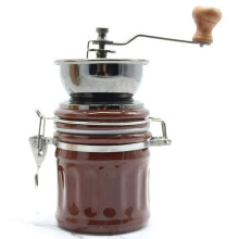 Macinacaffè Manuale con Anima In Ceramica Lavabile - Macinacaffè Portatile Azionato A Mano per un Caffè Fresco Ovunque