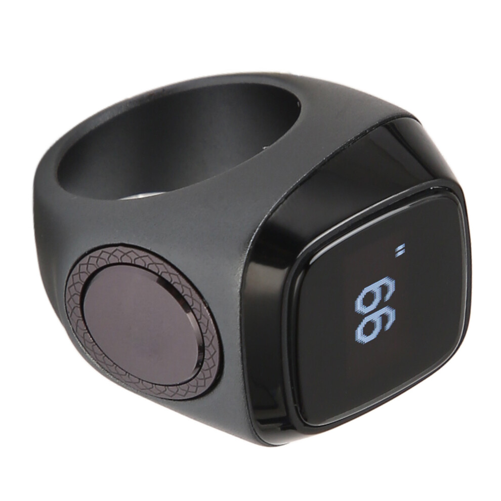Smart BT Ring Counter 0.49in Screen | Aluminum Alloy, 18mm, Graphite