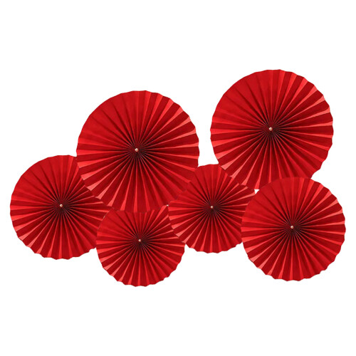 (18pcs) Guirlande Éventails Papier Mariage 50pcs 2