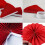 (18pcs) Guirlande Éventails Papier Mariage 50pcs 8