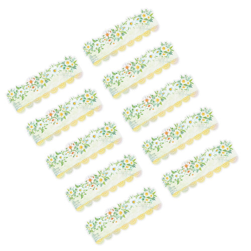 Beautiful Day Lace PET Stickers 10 Sheets Green