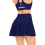 (Navy, Medium) Plissierter Tennisrock mit Taschen 2