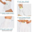 (A white, X Large) Plissierter Tennisrock mit Taschen 4