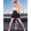 (Navy, Medium) Plissierter Tennisrock mit Taschen 5