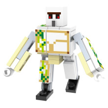 Minecraft Iron Golem White Creatures Building Blocks Educational Toy for Kids