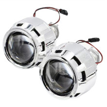 2.5 Inch Car Headlight Light H1 Xenon Lamp Universal Car LED Headlight High and Low Light Silvery LHD