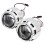 Luz de Farol de Carro de 2,5 Polegadas H1 Lâmpada Xenon Universal LED Farol de Carro Luz de Farol Alto e Baixo Prateada LHD 1