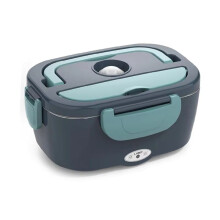 Lonchera Eléctrica con Calentador de Alimentos: Recipiente Portátil de Acero Inoxidable para el Hogar y la Oficina, Ideal para Viajes y Trabajo.